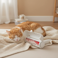 WagNestra Lint Roller styled with cozy blanket and sleeping cat